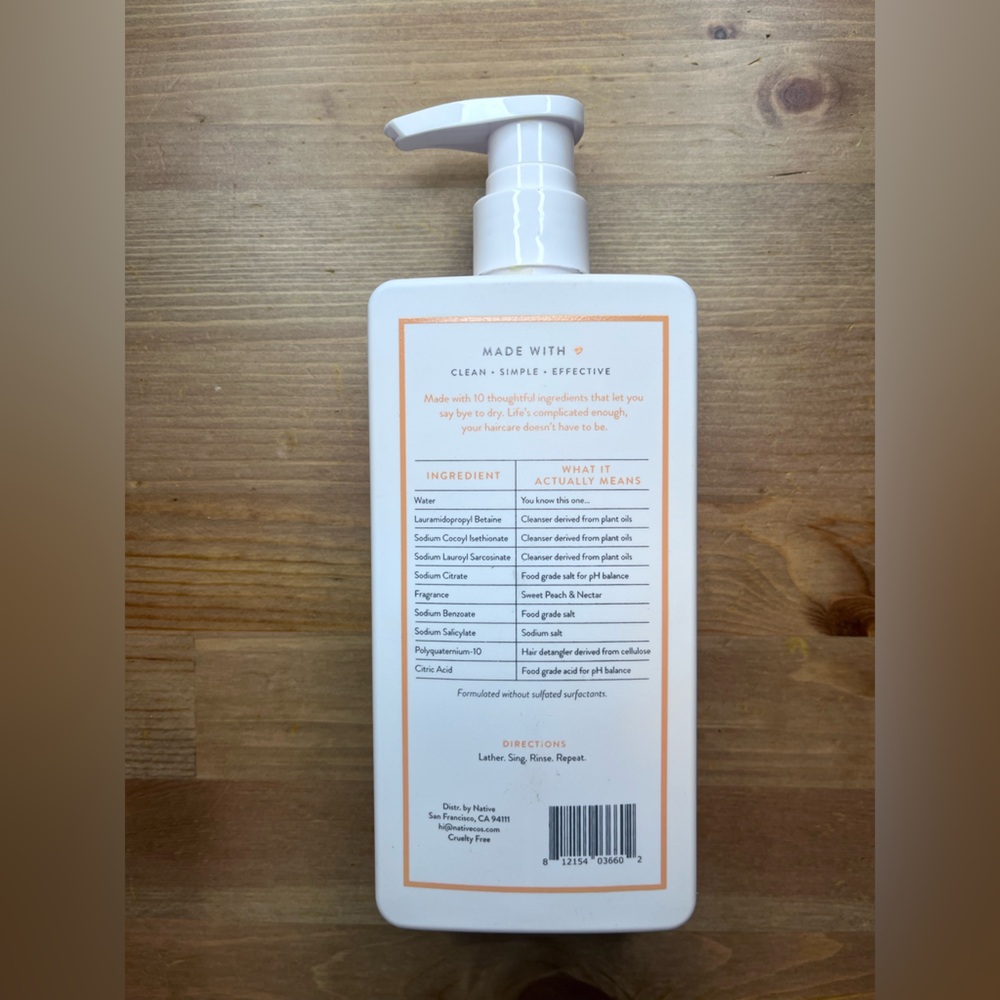 Native Sweet Peach & Nectar Hair and Body Trio - Picture 3 of 8